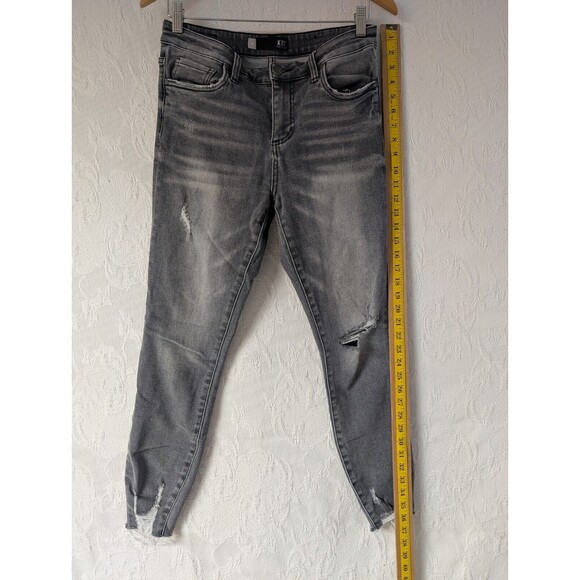 KUT From The Kloth Gray Connie High Rise Women 6 Ankle Skinny Distressed Jeans - Picture 13 of 14